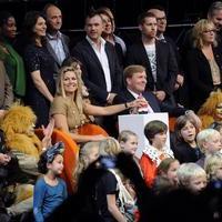 Princess Maxima and Prince Willem-Alexander attend the opening of the 25th Cinekid Festival